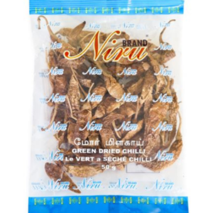 NIRU CHILLIES FREEN DRIED 50G